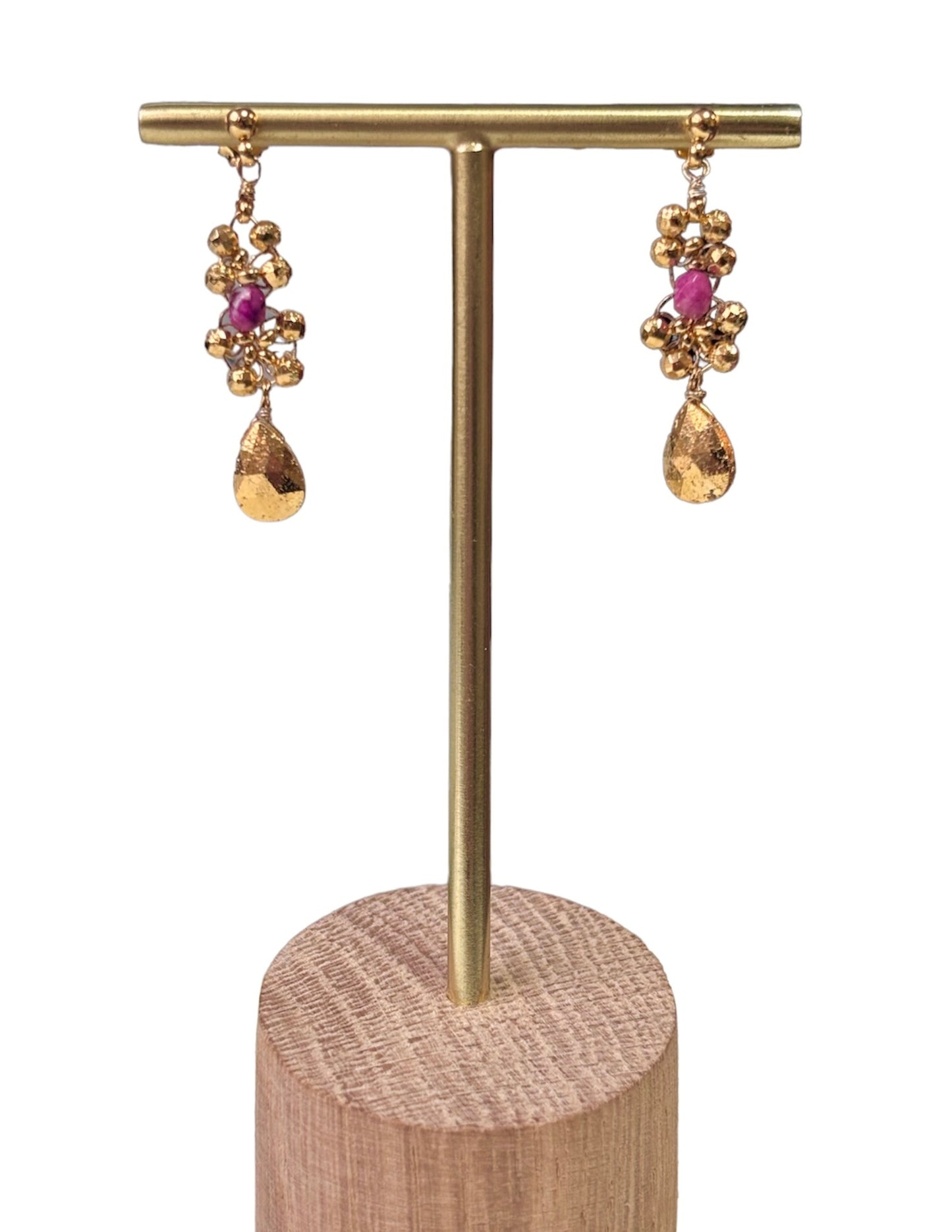 Boucles d'oreilles Victoire GRENAT