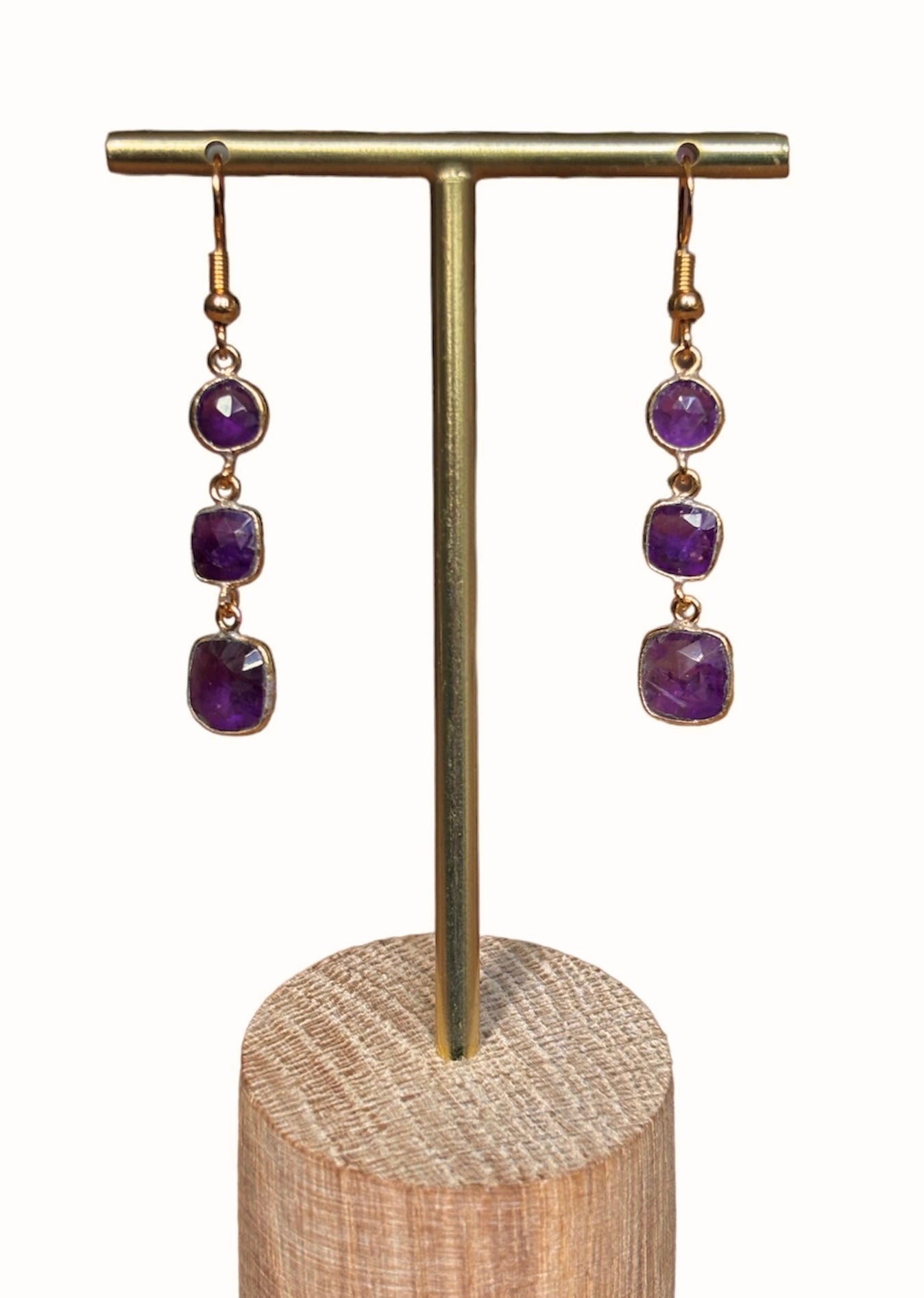 Boucles d'oreilles Elsa AMETHYSTE