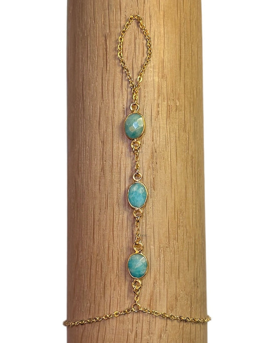 Bracelet - bague Lucie AMAZONITE