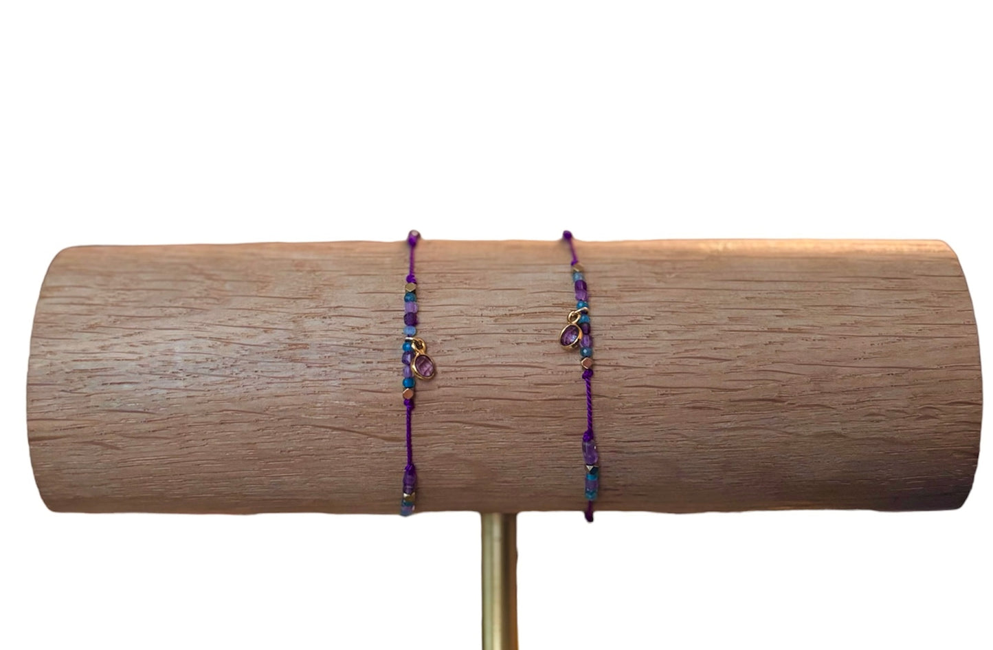 Bracelet Chine AMETHYSTE / AMAZONITE