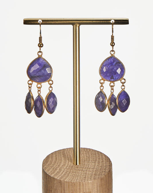 Boucles d'oreilles Levie LAPIS LAZULI