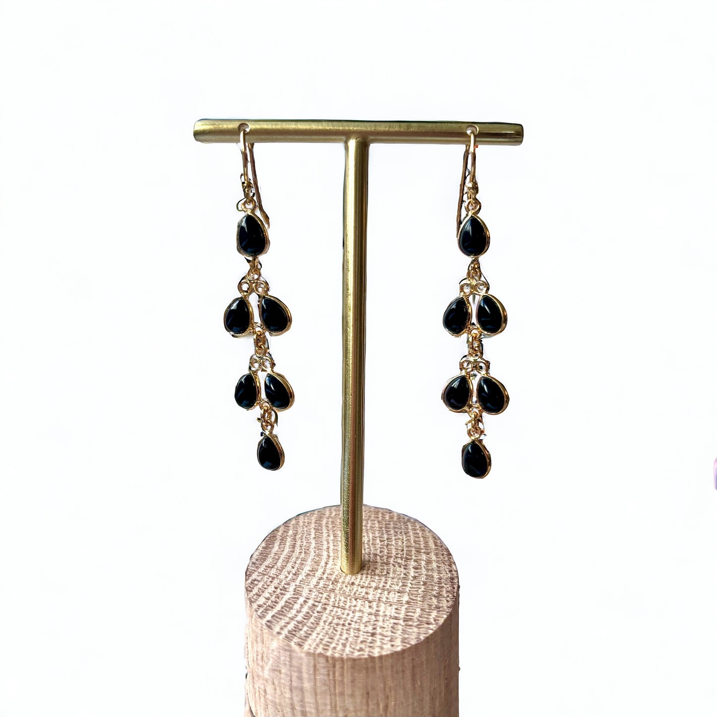 Boucles d'oreilles Noémie ONYX NOIR